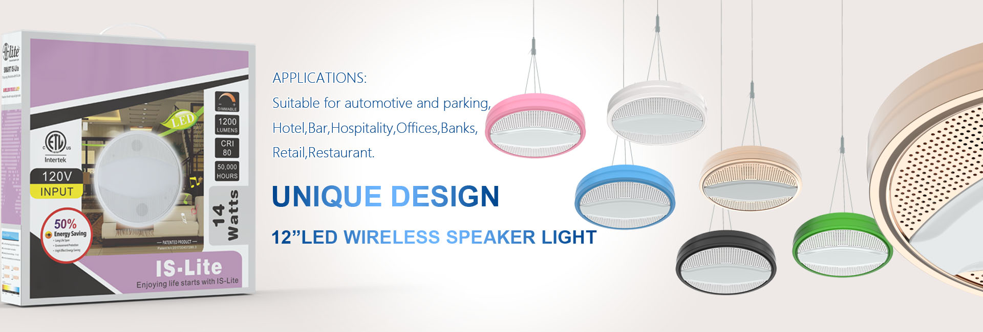 Smart Bluetooth Speaker Ceiling Light