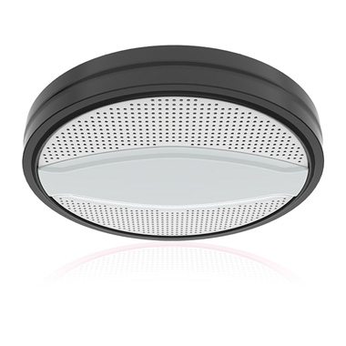High-End Indoor Dimmable Black Finish Round Shape LED Wireless Speaker Light